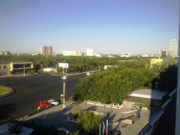 Фото1315Вид из окна отеля Атырау Казахстан